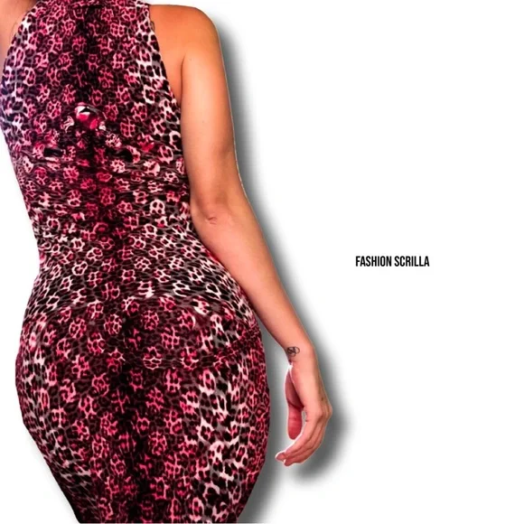 Jean Paul Gaultier Vintage Leopard Print Illusions Corset Bodycon Dress - Picture 13 of 15